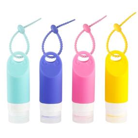 img 4 attached to Portable Silicone Travel Bottles Keychain