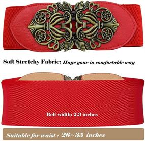 img 1 attached to ALAIX Vintage Stretchy Elastic Waistband Women's Accessories in Belts
