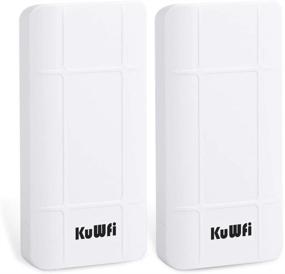 img 4 attached to KuWFi 2.4G Outdoor CPE Wireless Bridge, Point to Point Long Range Access Nano Station with 12dBi Panel Antenna - Supports 24V POE [2-Pack, Pre-Pairing]