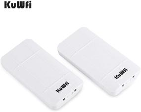 img 3 attached to KuWFi 2.4G Outdoor CPE Wireless Bridge, Point to Point Long Range Access Nano Station with 12dBi Panel Antenna - Supports 24V POE [2-Pack, Pre-Pairing]