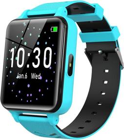 img 4 attached to Smart Watch For Kids Girls Boys - Kids Smart Watch For 4-12 Years With Games Music Player Alarm Clock Camera Calculator Calendar Educational Toys Digital Wrist Watch Christmas Birthday Gifts (Blue)