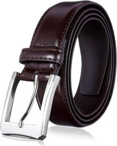 img 3 attached to Genuine Leather Dress Premium Quality Men's Accessories for Belts