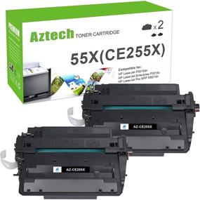 img 4 attached to Высококачественная совместимая тонер-картридж замена Aztech для HP 55X CE255X 55A CE255A - Идеально подходит для принтеров HP P3015 P3015dn P3015x, HP Pro 500 MFP M521dn M521dw M521 M525 - 2 упаковки черного тонера для принтера Ink.