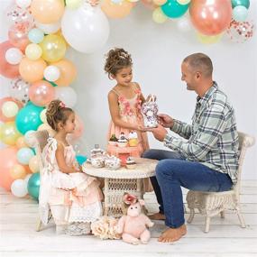 img 1 attached to 🎈 Junibel Balloon Arch & Garland Kit - Blush, Rose Gold Confetti, White, Chrome Sea Foam, Pastel Yellow + Adhesive Dots & Decorating Strip - Perfect for Holidays, Wedding, Party Decor...