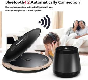 img 3 attached to 🎧 HONGYU Bluetooth Rechargeable Portable CD Player, Compact Personal CD Player with LED Display, Anti-Shock & Skip Function for Kids & Adults