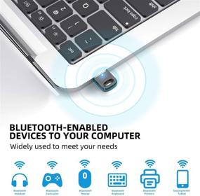 img 3 attached to Bluetooth Ankndo Receiver Keyboard Printers