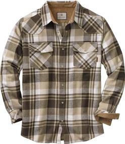 img 4 attached to Legendary Whitetails Shotgun Western Flannel Men's Clothing and Shirts