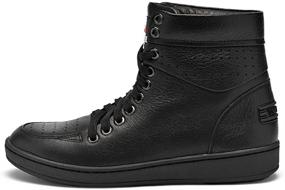 img 3 attached to 👞 Men's Leather High Top Shoes with Lace-Up by TRAVEL FOX