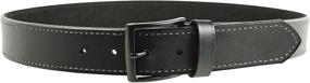 img 2 attached to 👔 DeSantis E25 Belt 1.5" Steel Buckle Leather Black - Stylish and Durable Men's Belt