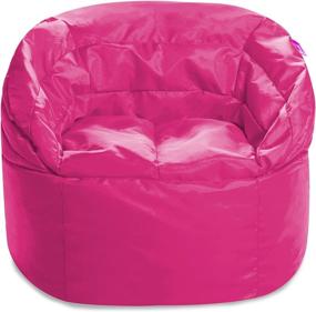 img 3 attached to Big Pink Sonoma Lounger Chair for Kids and Teens by Posh Creations - Ideal Bean Bag for Living Rooms, Bedrooms, and Basements