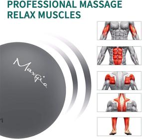 img 1 attached to Gray Portable Electric Vibrating Massage Ball for Trigger Point and Deep Tissue Myofascial Release - Ideal for Pain Relief, Muscle Recovery, and Yoga Exercise