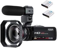 📹 ordro hdv-z20 fhd 1080p 30fps camcorder with night vision, wi-fi, microphone, wide-angle lens hood, handheld stabilizer, 32g sd card, and 2 batteries - enhanced for seo logo