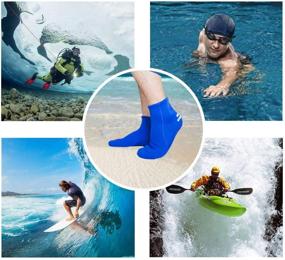 img 1 attached to Dwave WACOOL 3mm Neoprene Beach Aqua Yoga Socks | Ideal for Sand Playing, Scuba Diving, Snorkeling, Swimming & All Water Sports