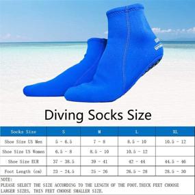 img 2 attached to Dwave WACOOL 3mm Neoprene Beach Aqua Yoga Socks | Ideal for Sand Playing, Scuba Diving, Snorkeling, Swimming & All Water Sports