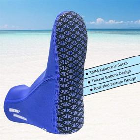 img 3 attached to Dwave WACOOL 3mm Neoprene Beach Aqua Yoga Socks | Ideal for Sand Playing, Scuba Diving, Snorkeling, Swimming & All Water Sports