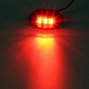 img 2 attached to 🚗 Части для Ford F350 F450 F550 1999-2010 LED фонарь-маркер для боковых крылец, задымленный комплект для полного освещения, дополнительный светодиодный светильник на боковой поверхности отсека, совместим с Ford Super Duty, покупка от сторонних производителей, передний и задний светильник.