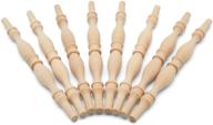 🔨 6-pack of wooden baluster spindles 9" for crafts, woodworking, furniture - by woodpeckers logo