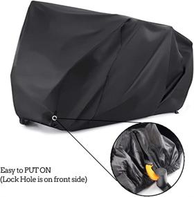 img 1 attached to XXXL Waterproof Bike Cover for 2 or 3 Bicycles with Safety Lock Holes - Outdoor Storage Solution for Beach Cruiser and Mountain Bikes