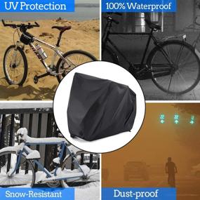 img 2 attached to XXXL Waterproof Bike Cover for 2 or 3 Bicycles with Safety Lock Holes - Outdoor Storage Solution for Beach Cruiser and Mountain Bikes