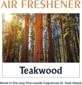 img 3 attached to 🌲 Long-Lasting Car Air Fresheners: Pack of 4 Teak Wood with Essential Oil Infusion