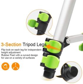 img 1 attached to 📷 Huepar TPD05 19.7" Lightweight Aluminum Tripod - Mini Portable Adjustable Tripod for Laser Level and Camera, with 3-Way Flexible Pan Head, Bubble Level, Quick Release Plate, and 1/4"-20 Screw Mount