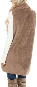 img 1 attached to ReachMe Sleeveless Pockets Cardigan Sweaters Women's Clothing and Coats, Jackets & Vests