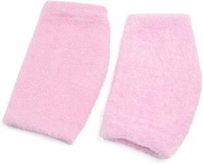 img 3 attached to 💧 uxcell 1 Pair Moisturizing Gel Elbow Sleeves | Exfoliating & Softening for Cracked & Dry Skin | Pink