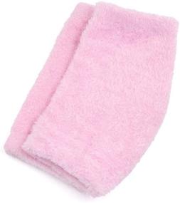 img 2 attached to 💧 uxcell 1 Pair Moisturizing Gel Elbow Sleeves | Exfoliating & Softening for Cracked & Dry Skin | Pink