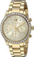 kors brinkley gold tone chronograph mk6187 logo