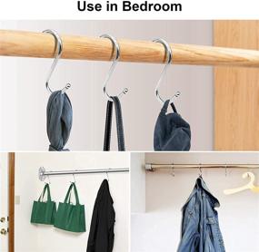 img 1 attached to Durable Hanging Stainless Steel Organizer for Kitchen and Bathroom