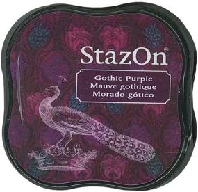 img 1 attached to 💜 Gothic Purple Tsukineko StazOn Midi Ink Pad: Vibrant and Long-lasting Ink for Creative Projects