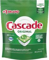 cascade actionpacs dishwasher detergent fresh household supplies for dishwashing logo