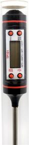 img 1 attached to Digital Meat Thermometer for Instant Read - Electronic Display Probe for Meat, Kitchen Food & Grilling BBQ - E-Book Cooking Tips Included - Ideal for Candy or Chocolate Making - By Sined