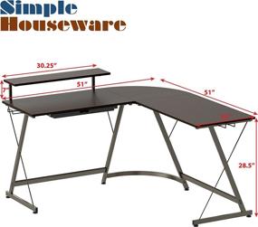 img 2 attached to SHW Vista L-образная подставка для монитора