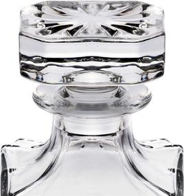 img 1 attached to 🥃 Premium Crystal Glass Whiskey Decanter with Stopper - 25 oz (750 ml) for Liquor, Scotch, Bourbon, Vodka - Stylish Gift Box Included