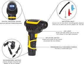 img 3 attached to 🔌 Homewell Portable Air Compressor: Car Tire Inflator and Bike Pump for Versatile Inflation Needs