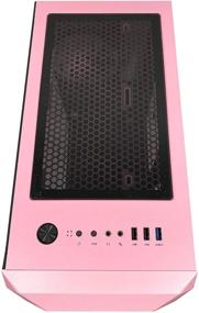 img 2 attached to Apevia PRODIGY-PK Micro-ATX Gaming Case: Tempered Glass, RGB Fans, Pink Frame - USB3.0/USB2.0/Audio Ports