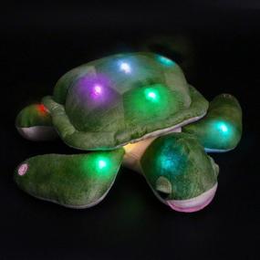 img 3 attached to 🐢 Glow Guards 14’’ Light-Up Musical Sea Turtle Stuffed Plush Toy - Singing Lullabies, LED Night Lights - Perfect Birthday Gift for Toddler Kids