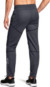 img 2 attached to 🚴 TSLA Men's Thermal Windproof Cycling Pants: Stay Warm & Comfortable during Outdoor Activities