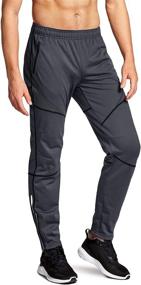 img 4 attached to 🚴 TSLA Men's Thermal Windproof Cycling Pants: Stay Warm & Comfortable during Outdoor Activities