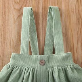 img 1 attached to 👧 Mubineo Girls' Corduroy Suspender Overall - Clothing and Skirts & Skorts for Toddlers