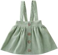 👧 mubineo girls' corduroy suspender overall - clothing and skirts & skorts for toddlers logo