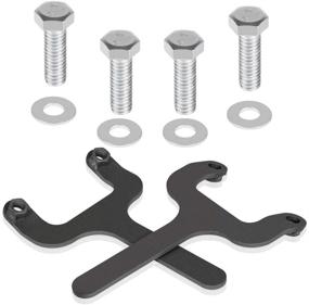 img 4 attached to 🔧 Enhance Rear Shock Mount – Rear Bar Pin Flag Nut Kits for Jeep Cherokee XJ 1984-2001 4WD 2WD (Black, 2-Set)