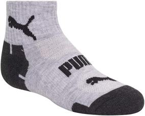 img 2 attached to 🧦 PUMA Boys 6 Pack Quarter Crew Socks: Comfortable and Stylish Footwear for Active Kids