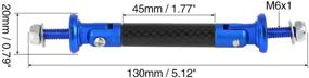 img 2 attached to X AUTOHAUX Car Adjustable Front Bumper Lip Splitter Support Rod Carbon Fiber Pattern Blue