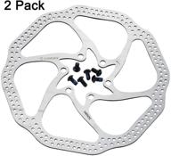 bicycle disc brake rotor set: high-quality 160mm/180mm bike disc brake rotors with bolts for mtb & road bikes logo