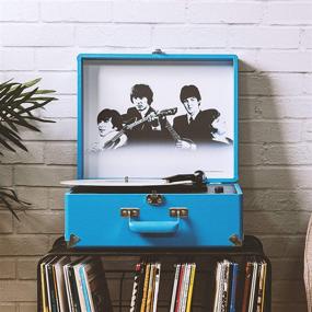 img 3 attached to 🎵 Crosley CR6253A-BE Антология Винтажный 3-х скоростной складной проигрыватель с функцией Bluetooth, при участии The Beatles