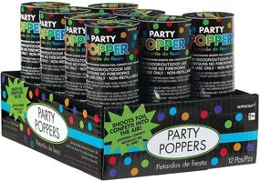 img 1 attached to 🎉 Amscan Multicolor Party Poppers, Pack of 12, 4-Inch Size