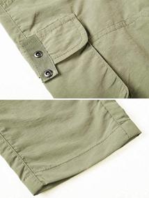 img 1 attached to Men's Kids Hiking Cargo Pants, Boy's Casual Outdoor Climbing Trousers with Quick Dry & Waterproof Features