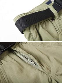 img 2 attached to Men's Kids Hiking Cargo Pants, Boy's Casual Outdoor Climbing Trousers with Quick Dry & Waterproof Features